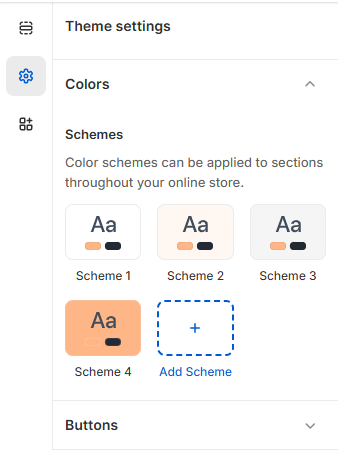 color schema settings
